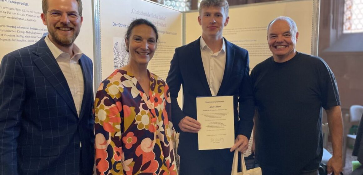 Stian Adam für Melanchthon-Schüler-Preis 2025 nominiert